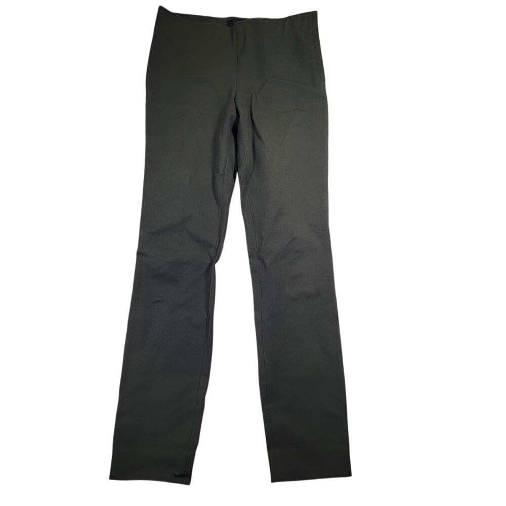 COS Women's Career Pant Sz 6 Olive Side Zip Cotton Spandex Stretch Trousers